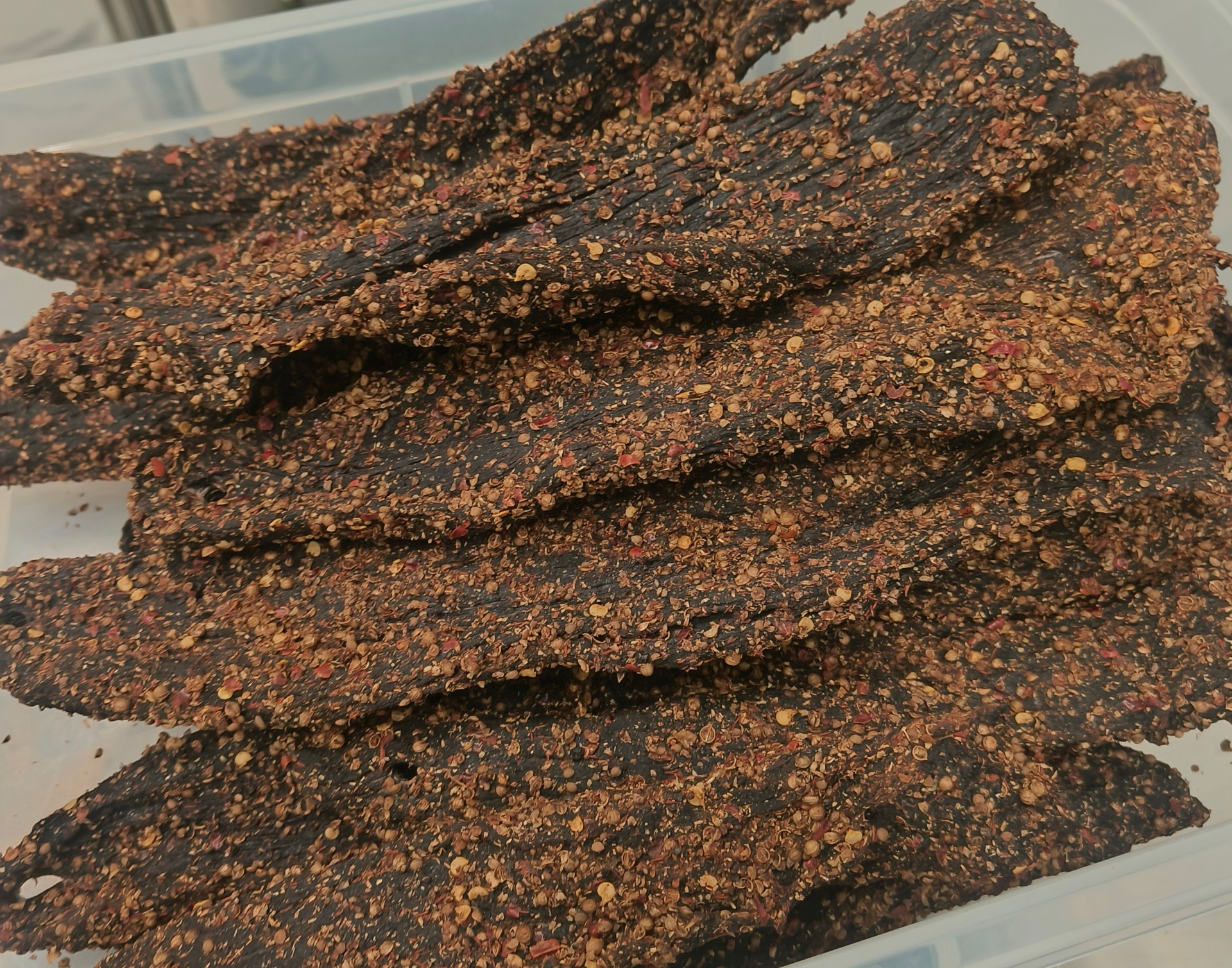 Hotazel biltongia, joskus pientä potkua elämässä on hyvä asia.